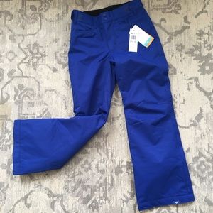 NWT ROXY Girls Snow Ski Pants Size L 12 Blue